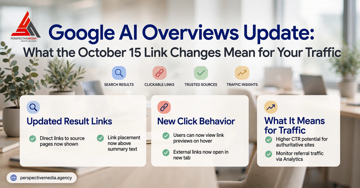 Google AI Overviews Update: What the October 15 Link Changes Mean for Your Traffic