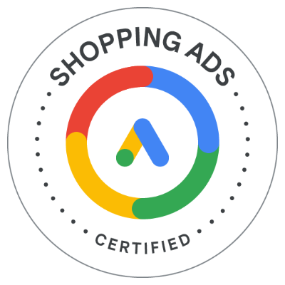 Google Shopping Ads certification badge